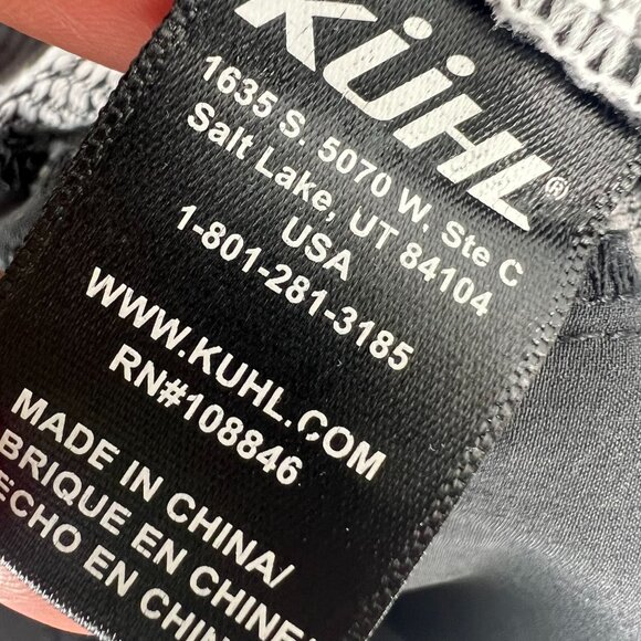 KUHL 2 Dark Gray Cotton Blend Pants Zipper Pockets Stretch Hiking Cargo Slim - Picture 5 of 10